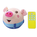 Cartoon Pig Active Moving Pet Plush Toy Washable Dog Ball USB Rechargeable Interactive Dog Toys for Dogs Cats