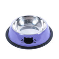 Pet Feeding Bowls Stainless Steel Non-slip Anti-spill Dog Bowl Durable Anti-fall Cat Puppy Feeder for Puppy Teddy Kitten
