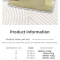 2025 Summer Cooling Pet Mat  Breathable Bamboo Dog Cat Bed Pad Ice Gel Cushion for Kennel Crate Indoor Outdoor
