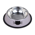 Pet Feeding Bowls Stainless Steel Non-slip Anti-spill Dog Bowl Durable Anti-fall Cat Puppy Feeder for Puppy Teddy Kitten
