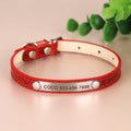 Anti-lost Cat ID Collar Personalized Puppy Cat Collars Necklace Free Engraved ID Name Tag For Kitten Cats Small Dogs Bling