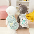 Summer Dog Vest Cartoon Food Graffiti Thin Shirts Dog Puppy T-Shirt Cat Clothing Chihuahua Cooling Dog Vest Pet Cat Dog Clothes