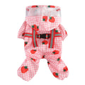 Pet Raincoat Dog Clothes Cat Four Feet Fruit Print Water Proof Clothing Dogs Small Chihuahua Summer Yollow Breathable Girl Pug