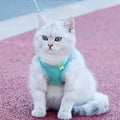 Cat Harness Leash Set Adjustable Dog Cat Collar for French Bulldog Harness Vest Puppy Chihuahua Pet Outdoor Walking Lead Leash