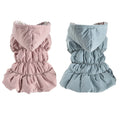 Winter Warm Pet Dog Coat Dogs Hoodies Warm Sweatshirt Cute Floral Bubble Dress Comfortable Soft Clothing Pet Dog Clothes Costume