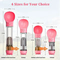 3 in 1 Portable Dog Water Bottle Pet Food Feeder Drinker Poop Dispenser Leak-proof Multifunctional Dog Water Bottle Dog Feeder