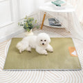 2025 Summer Cooling Pet Mat  Breathable Bamboo Dog Cat Bed Pad Ice Gel Cushion for Kennel Crate Indoor Outdoor