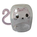 Insulated Glass Coffee Mugs Cartoon Cat Double-Walled Espresso Coffee Cups Handle Drinkware Water Cups Winter