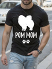 Funny Pom Pomeranian Shirt T-Shirt for Dog Moms Unisex T-shirt Black