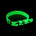 Luminous Cat Necklace Glowing Small Dog Cat Collar Anti-Loss Fluorescent Silicone Cat Bell Collar Neck Ring Pet Cat Accessories