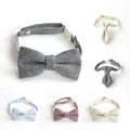 Cute Bowknot Cat Collar Breakaway Necklace Quick Release Tie Pet Accessories Adjustable Safety Buckle Collars for Cats Puppy
