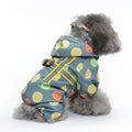 Pet Raincoat Dog Clothes Cat Four Feet Fruit Print Water Proof Clothing Dogs Small Chihuahua Summer Yollow Breathable Girl Pug