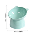 Tilted Cat Food Bowl Elevated Cat Bowl Ergonomic Raised Cat Food Bowl Anti Vomiting Tall Dog Bowl Non Slip for Flat- Faced Cats