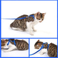 Pet Cat Harness and Leash Set Escape Proof Adjustable Kitten Harness for Large Small Cats Lightweight Soft Puppy Dog Cat Collar