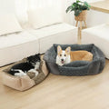 Rectangle Dog Bed Machine Washable Dogs Sleeping Sofa Removable Cushion Non-Slip Bottom Pet Bed For Cats Small Medium Dogs