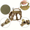 Outdoor Tactical Cat Harness For Walking Escape Proof Adjustable Waterproof Pet Harness Soft Mesh Vest For Large Cat Small Dog