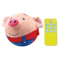 Cartoon Pig Active Moving Pet Plush Toy Washable Dog Ball USB Rechargeable Interactive Dog Toys for Dogs Cats
