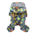 Pet Raincoat Dog Clothes Cat Four Feet Fruit Print Water Proof Clothing Dogs Small Chihuahua Summer Yollow Breathable Girl Pug