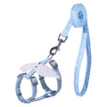 62CE Adjustable Cats Leashes Cats Harness and Leashes for Walking Escape Proof No Pull Cartoon Wing Strap Soft Leashes