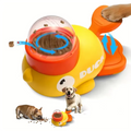 Yellow Duck-Shaped Interactive Cat Treat Dispenser Durable Plastic Training dogToy Puzzle Slow Feeder Dog Entertainment Toy
