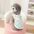 Summer Dog Vest Cartoon Food Graffiti Thin Shirts Dog Puppy T-Shirt Cat Clothing Chihuahua Cooling Dog Vest Pet Cat Dog Clothes