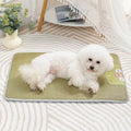 2025 Summer Cooling Pet Mat  Breathable Bamboo Dog Cat Bed Pad Ice Gel Cushion for Kennel Crate Indoor Outdoor
